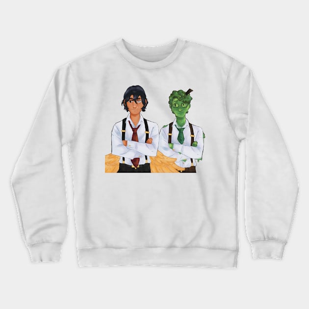 Quackity and Slimecicle Crewneck Sweatshirt by SurfSanne